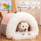 EliteHaven™ | Foldable Warm Pet Nest - Long-Plush Anti-Moisture Comfort Bed
