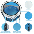 EliteCloud™ | Soft-Sided Exercise Pen - Pink & Blue Editions - Lightweight Indoor/Outdoor Pet Sanctuary