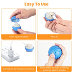 AuraPlay™ Pulse | Fast-Rolling Rechargeable Cat Ball – 360° Intelligent Evasion Toy with Stealth Pouch