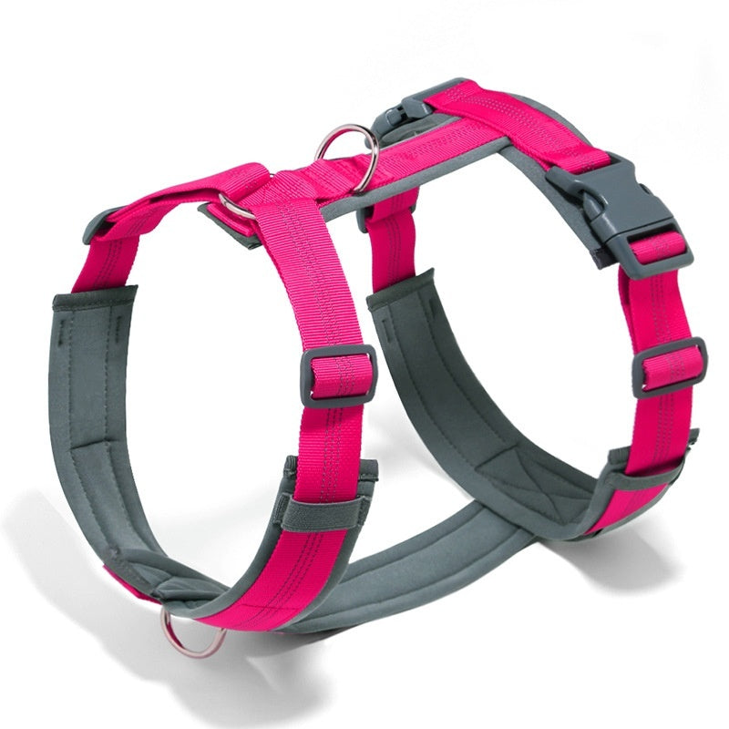 AuraGuard™ Active-Harness | Ergonomic Vest-Style Leash Set – Breathable High-Control Gear for Dogs & Puppies