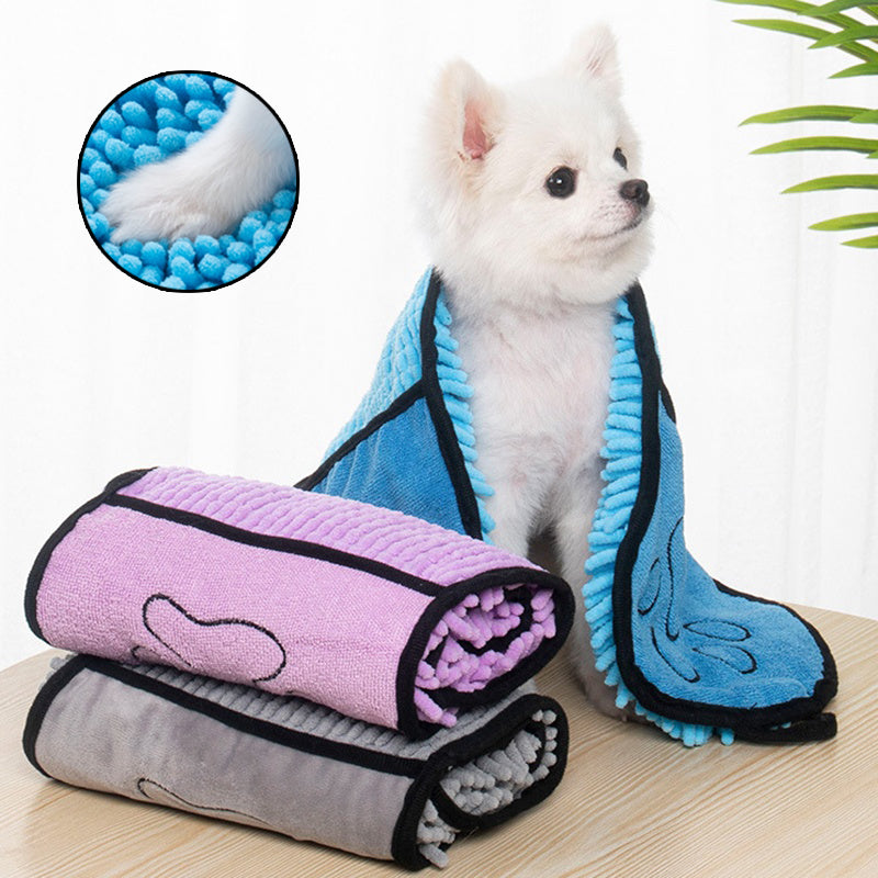 EliteWrap™ | Professional Grade Microfiber Pet Towel - Super Absorbent Spa Wrap