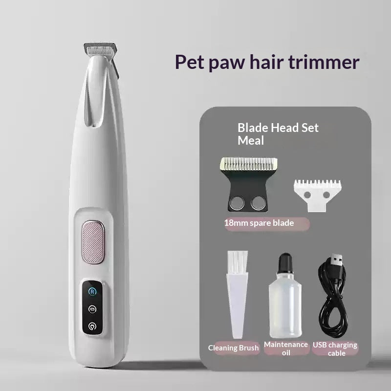 AuraPure™ Whisper-Shave | Narrow-Head Pet Detail Trimmer – Low-Noise Electric Groomer for Sensitive Areas