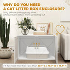 ChateauPaw™ | Luxury Cat Privacy Cabinet & Side Table - Aura Pet Elite