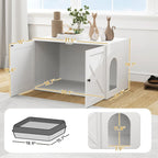 ChateauPaw™ | Luxury Cat Privacy Cabinet & Side Table - Aura Pet Elite