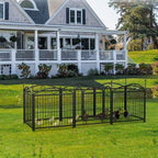 EliteFlow™ | Portable Pet Exercise Barrier - 8-Panel Secure Playpen for Puppies & Small Pets