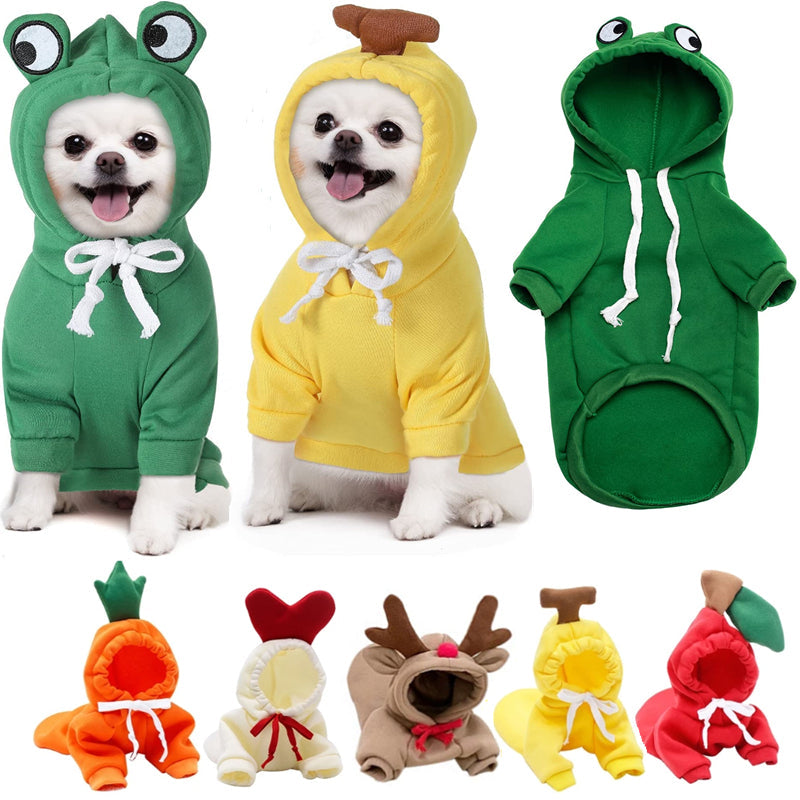 EliteSnug™ | Ultra-Soft Fruit Pet Hoodie - Premium Winter Fleece Outfit