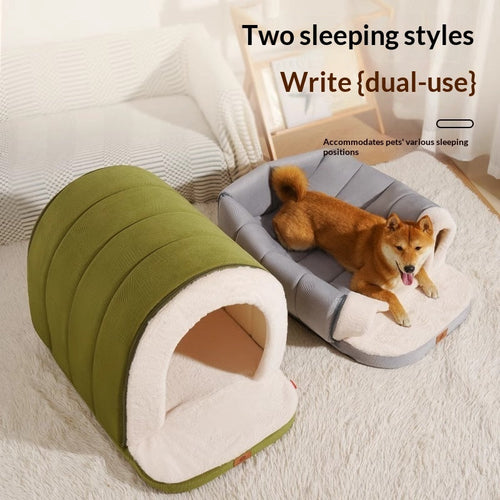 AuraEstate™ Thermo-Tent | Fully Enclosed Insulated Dog House – High-Density Heat-Lock Den for Harsh Winters