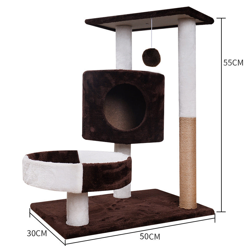 CloudPeak™ | Deluxe Cat Tree with Integrated Scratching Lounge