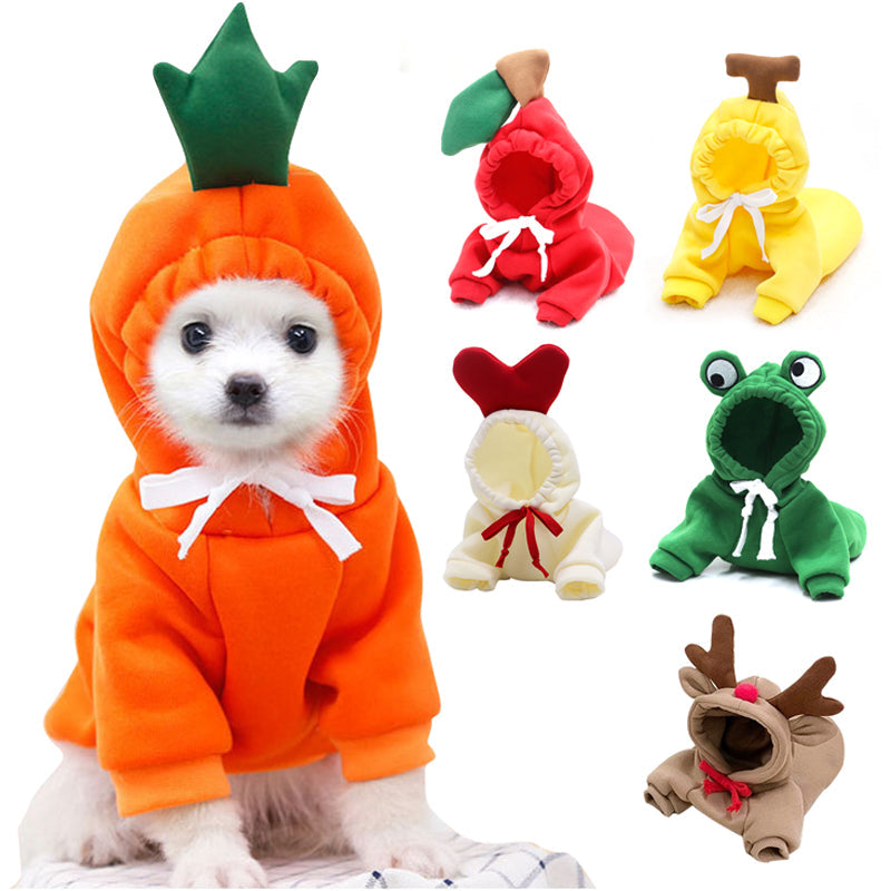 EliteSnug™ | Ultra-Soft Fruit Pet Hoodie - Premium Winter Fleece Outfit
