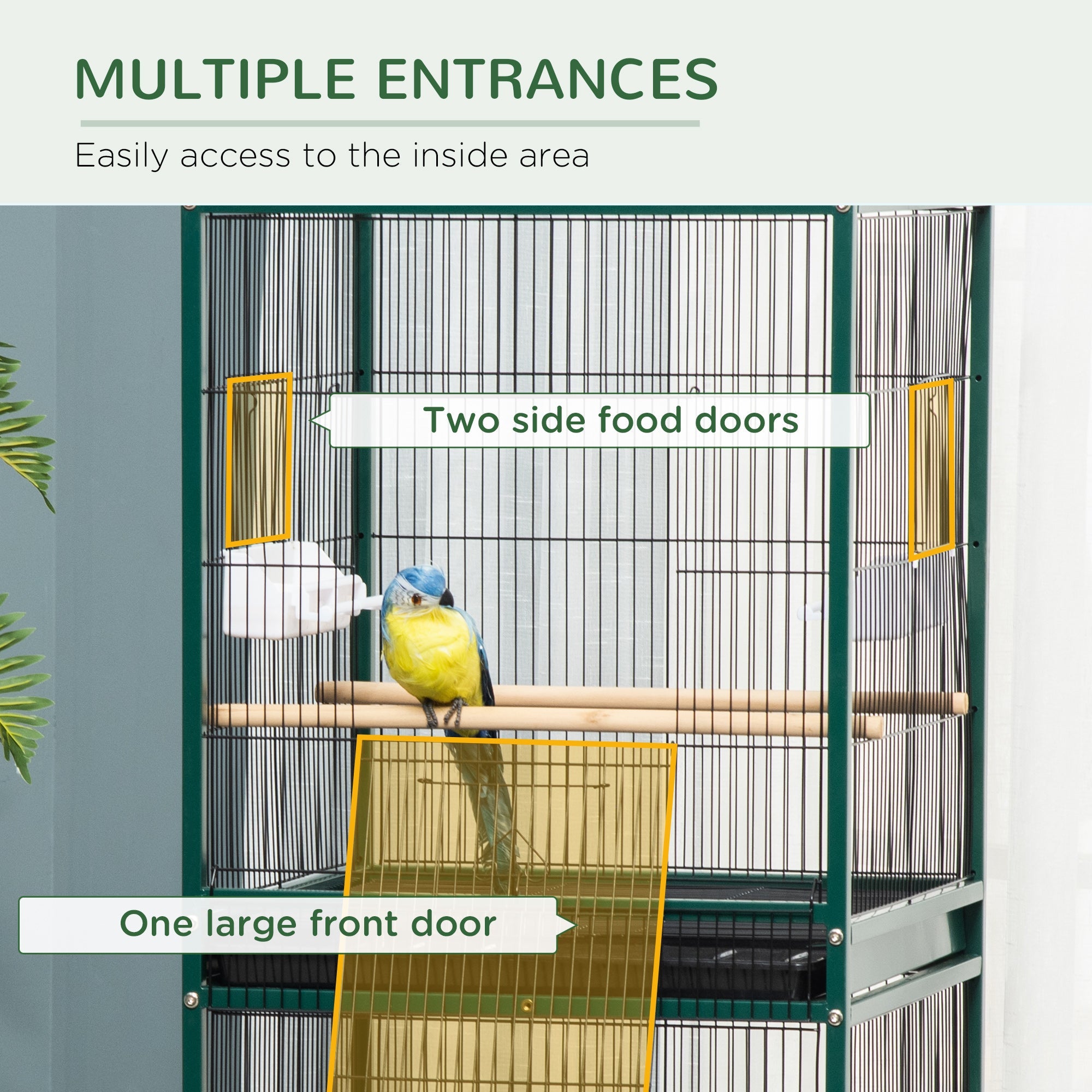 EliteFlight™ 55 | High-Capacity Indoor Bird Mansion - Multi-Tier Canary & Conure Habitat
