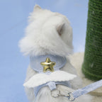 AuraGuard™ Seraphim | Soft-Mesh Angel Wing Harness – Secure Travel Set for Cats & Kittens