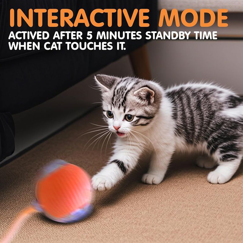 EliteGlide™ | Intelligent Sensor-Driven Cat Toy - Rechargeable Electric Fitness Ball
