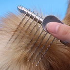 AuraPure™ Velvet-Groom | Precision Pet Brush – Gentle Loose Fur & Knot Extractor with Ergonomic Skin-Safe Bristles