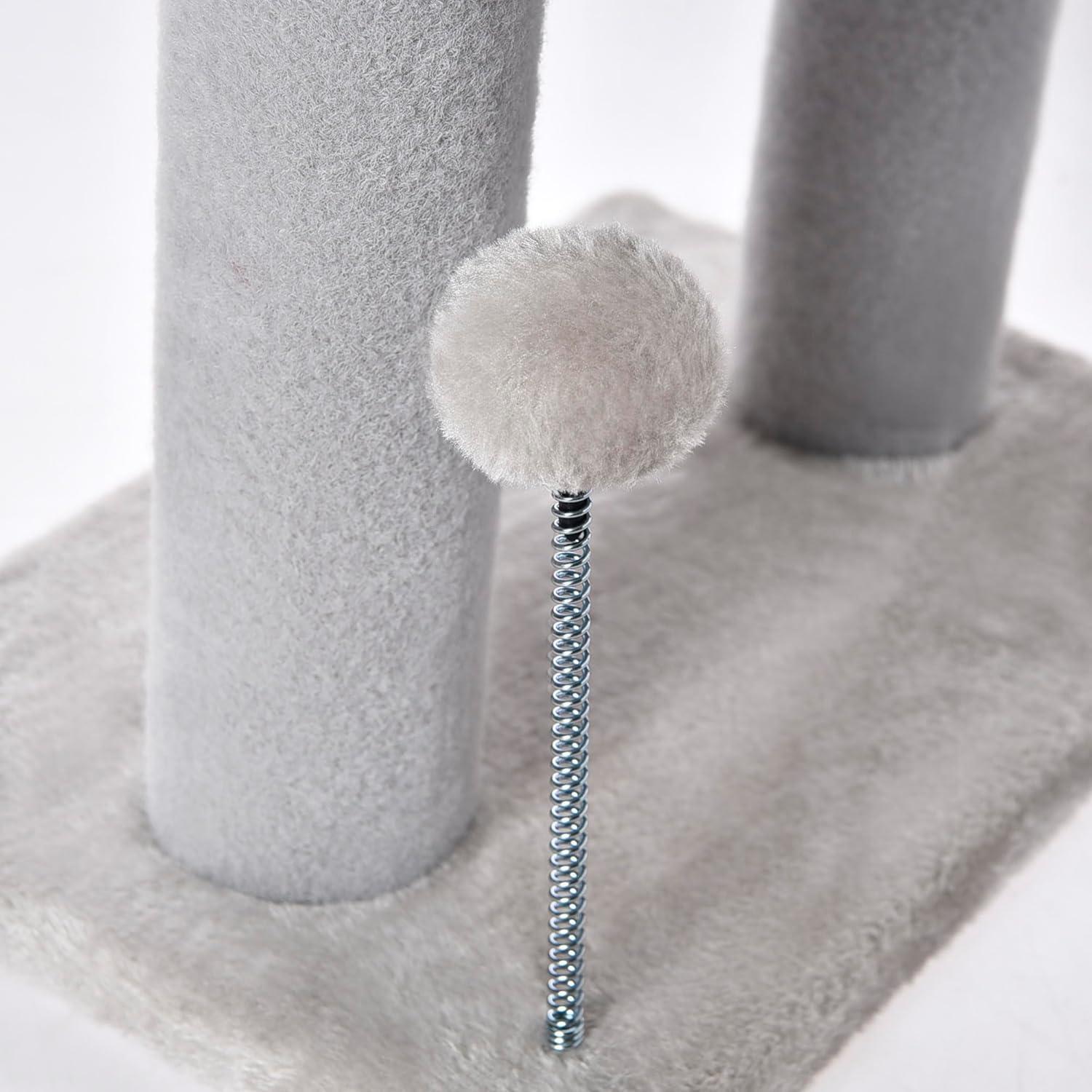 EliteNook™ | Compact Cat Tree with Cozy Sleep Tunnel - Plush Perch & Interactive Play Ball
