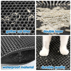 EliteShield™ | Easy-Empty Cat Litter Trapper - Splash Guard & Soft-Touch Paw Filter Mat