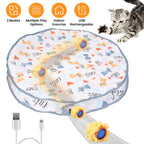 AuraPlay™ Pulse | Fast-Rolling Rechargeable Cat Ball – 360° Intelligent Evasion Toy with Stealth Pouch