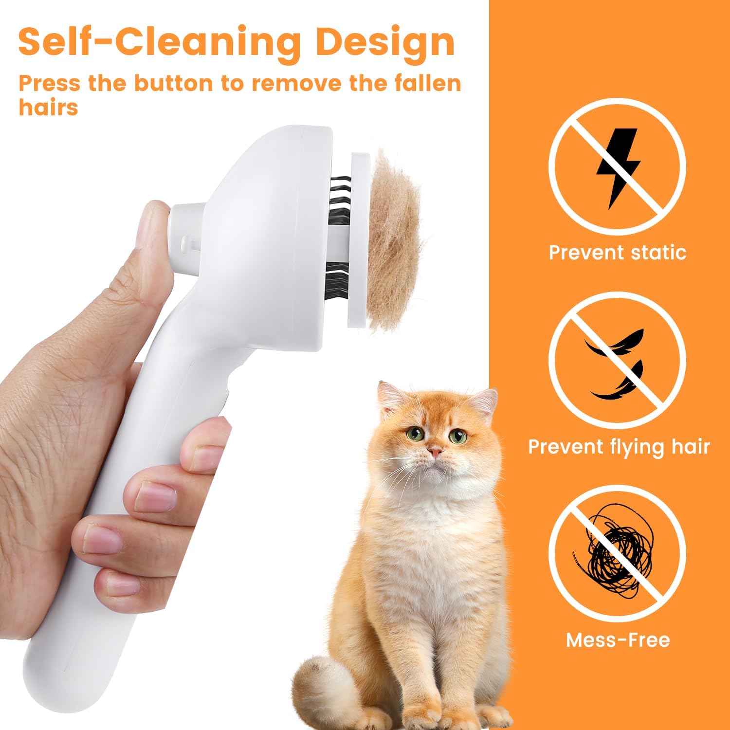 AuraMist™ | 3-in-1 Professional Pet Steam Brush - Nano-Mist Grooming & Massage Tool