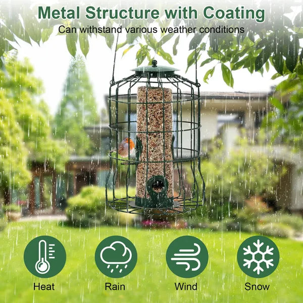EliteSong™ | Heavy-Duty Outdoor Wild Bird Feeder - Iron-Clad Protection for Songbirds