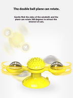 AuraPlay™ Multi-Zenith | All-in-One Interactive Play Station – Motion-Activated Tumbler & Engaging Windmill Set for Active Cats