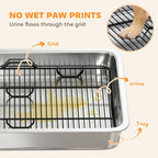 AuraPure™ Sanit-Tray | Professional Grade Stainless Steel Indoor Potty – Rust-Proof & Easy-Clean System for Small & Medium Dogs