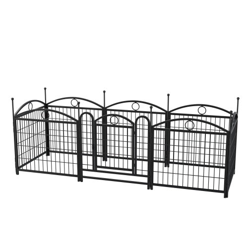 EliteFlow™ | Portable Pet Exercise Barrier - 8-Panel Secure Playpen for Puppies & Small Pets
