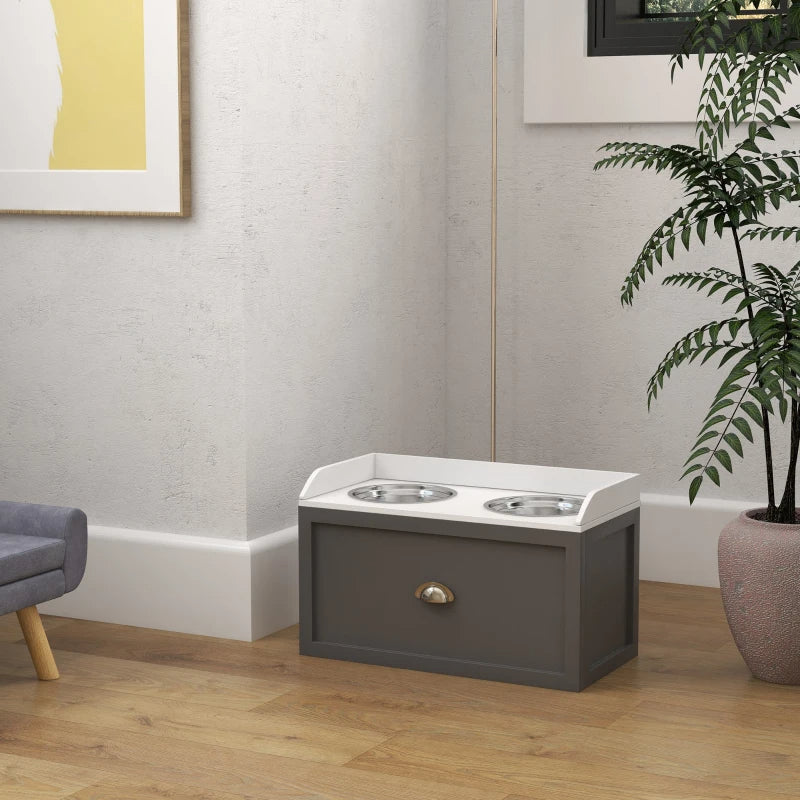 AuraPure™ Master-Feeder | Professional Elevated Station with Hidden Storage – Dual Large-Capacity Bowls for Maximum Comfort & Order