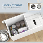 AuraEstate™ Executive-Suite | Elevated Dog Feeding Cabinet – Professional Storage Hub with Orthopedic Dining Height & Anti-Choke Mat