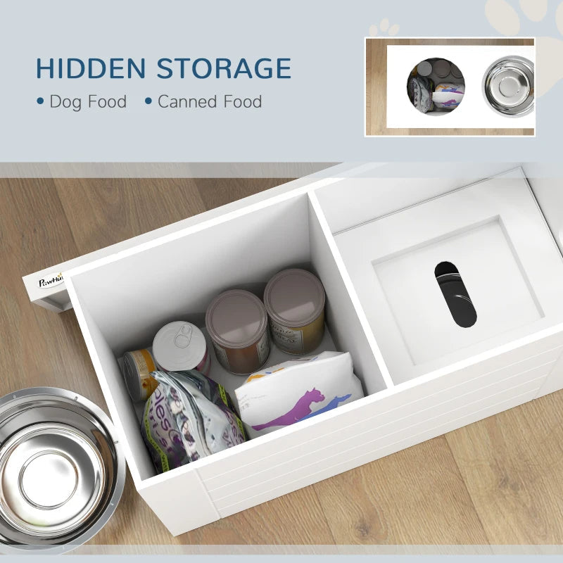 AuraEstate™ Executive-Suite | Elevated Dog Feeding Cabinet – Professional Storage Hub with Orthopedic Dining Height & Anti-Choke Mat