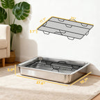 AuraPure™ Sanit-Tray | Professional Grade Stainless Steel Indoor Potty – Rust-Proof & Easy-Clean System for Small & Medium Dogs