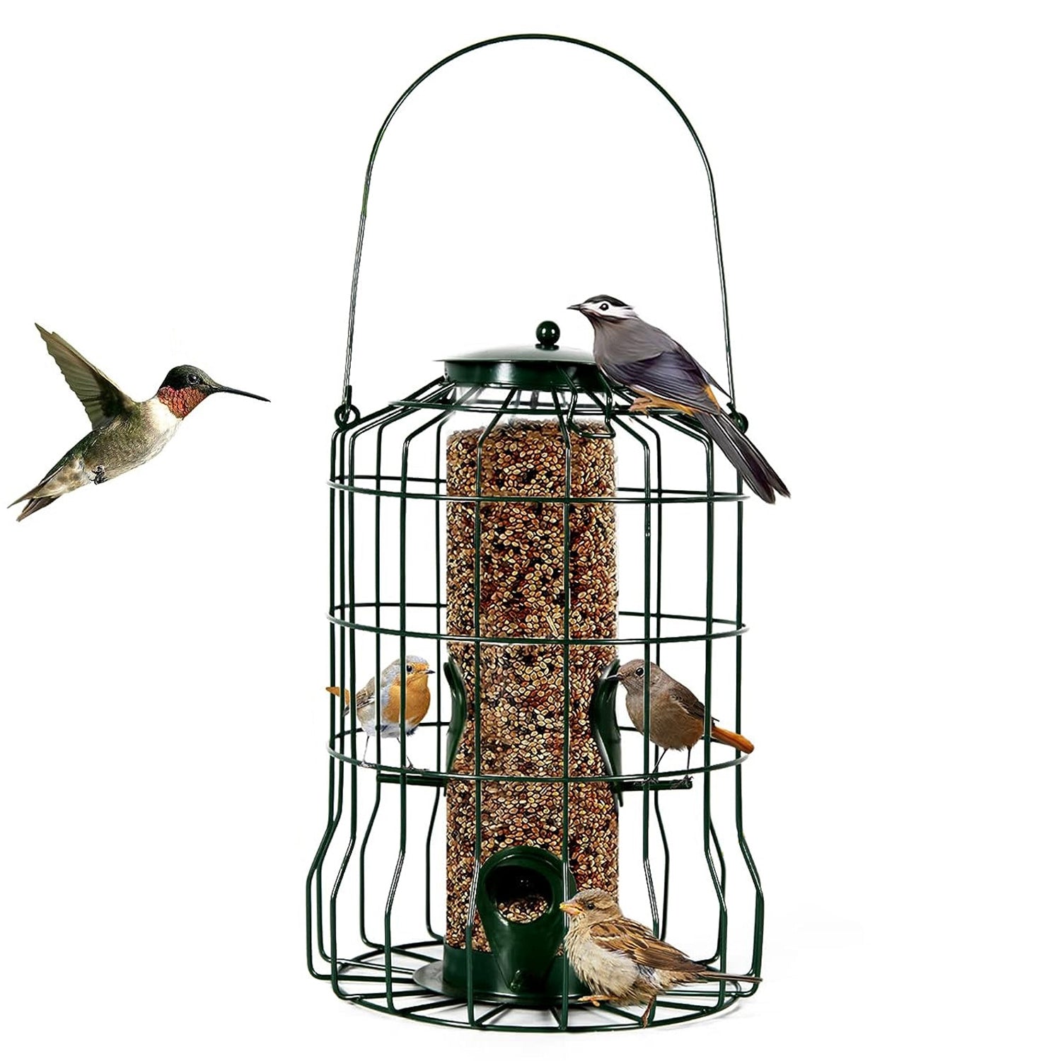 EliteSteel™ Songbird Feeder | Industrial-Grade Metal Hanging Feeder with 4 Precision Ports