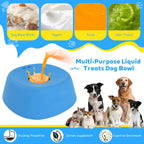 AuraPlay™ Zen-Sphere | Spherical Enrichment Licking Bowl – Anti-Anxiety Slow Feeder for Yogurt & Bone Broth