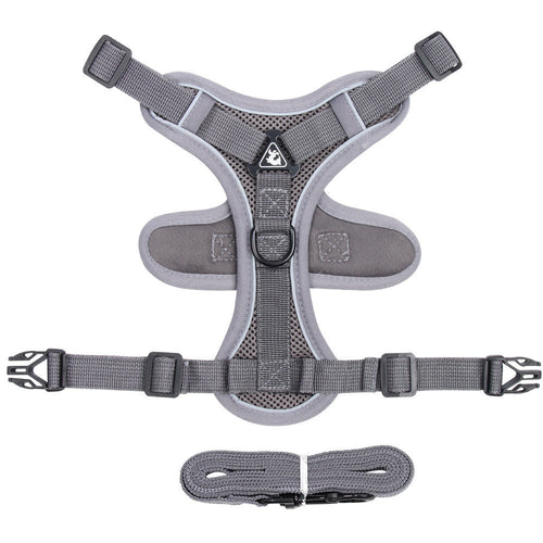 AuraGuard™ Soft-Hug | Breathable Pet Chest Strap with Reinforced Leash – 360° Safety Vest for Active Cats & Kittens