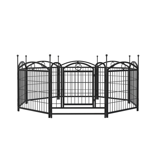 EliteFlow™ | Portable Pet Exercise Barrier - 8-Panel Secure Playpen for Puppies & Small Pets