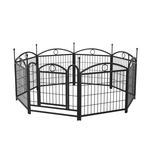 EliteFlow™ | Portable Pet Exercise Barrier - 8-Panel Secure Playpen for Puppies & Small Pets