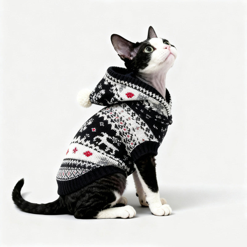 EliteRex™ | Holiday Festive Knitwear - Specialized Warmth for Devon, Siamese & Abyssinian Cats