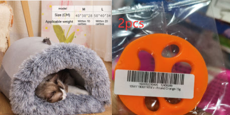 EliteHaven™ | Foldable Warm Pet Nest - Long-Plush Anti-Moisture Comfort Bed