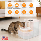 AuraPure™ Smart-Sip XL | Rechargeable Wireless Pet Fountain – 4.5L High-Capacity Water Station with App/Remote Sync & 3 Flow Modes