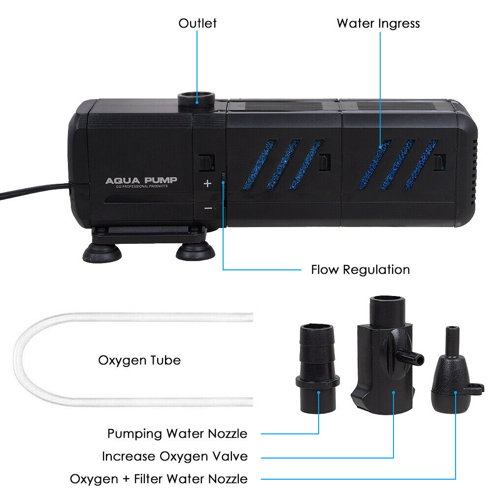 TitanFlow™ | The All-in-One Professional Aquarium Internal Filter - Crystal Clear Water Tech