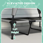 AuraEstate™ Sky-Breeze | Anti-Anxiety Elevated Dog Bed – Self-Cooling Heavy Duty Cot for Indoor & Outdoor Use