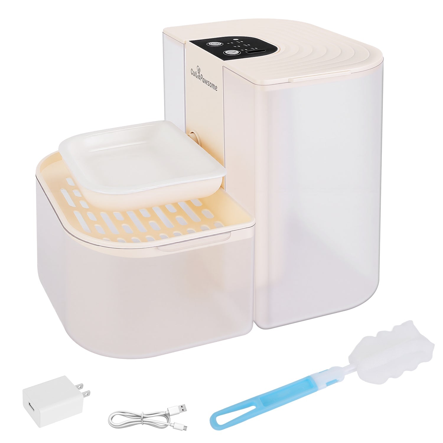 AuraPure™ Smart-Sip XL | Rechargeable Wireless Pet Fountain – 4.5L High-Capacity Water Station with App/Remote Sync & 3 Flow Modes