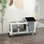 EasyGlide™ | 2-Story Small Animal Hutch with Pull-Out Tray