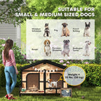 EliteCabin™ | Luxury 2 - Pet Outdoor Sanctuary - Elevated Wood Kennel & Sun Deck - Aura Pet Elite