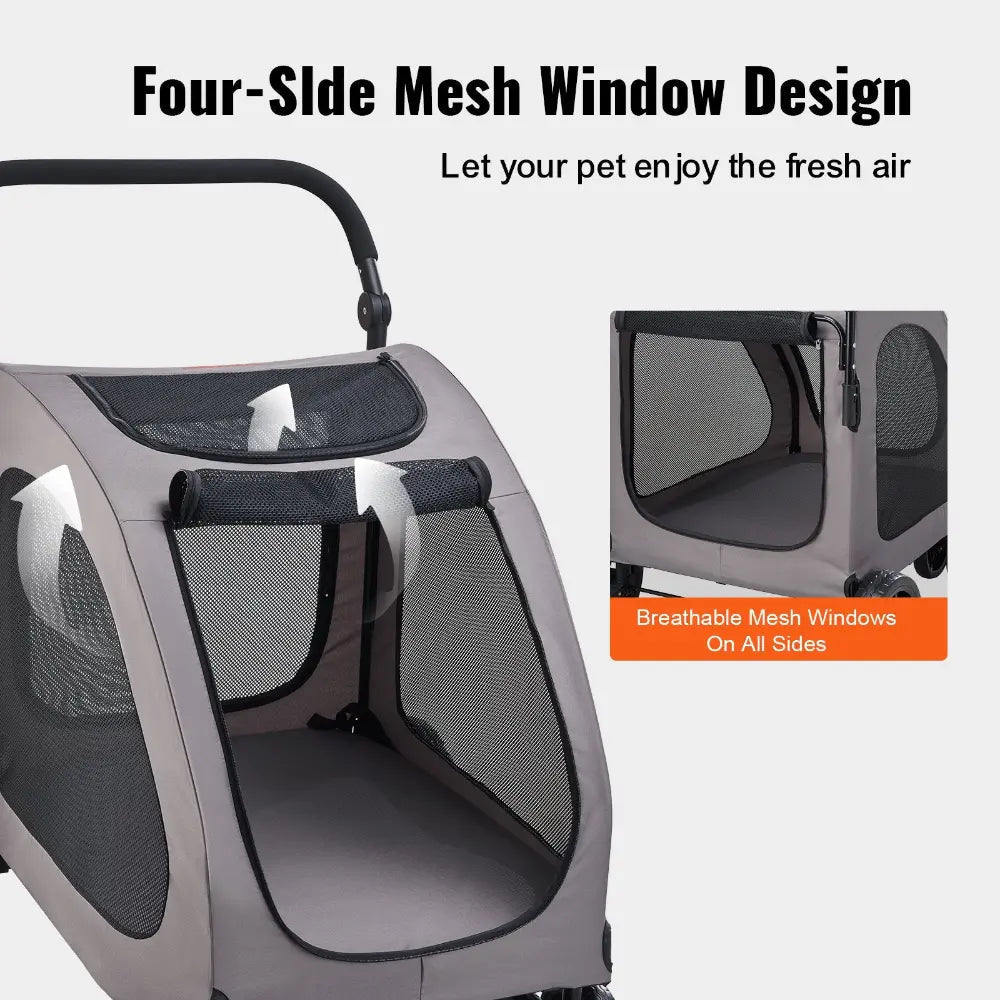 EliteChariot™ | Pro - Strength Portable Dog Stroller & Carrier - Aura Pet Elite