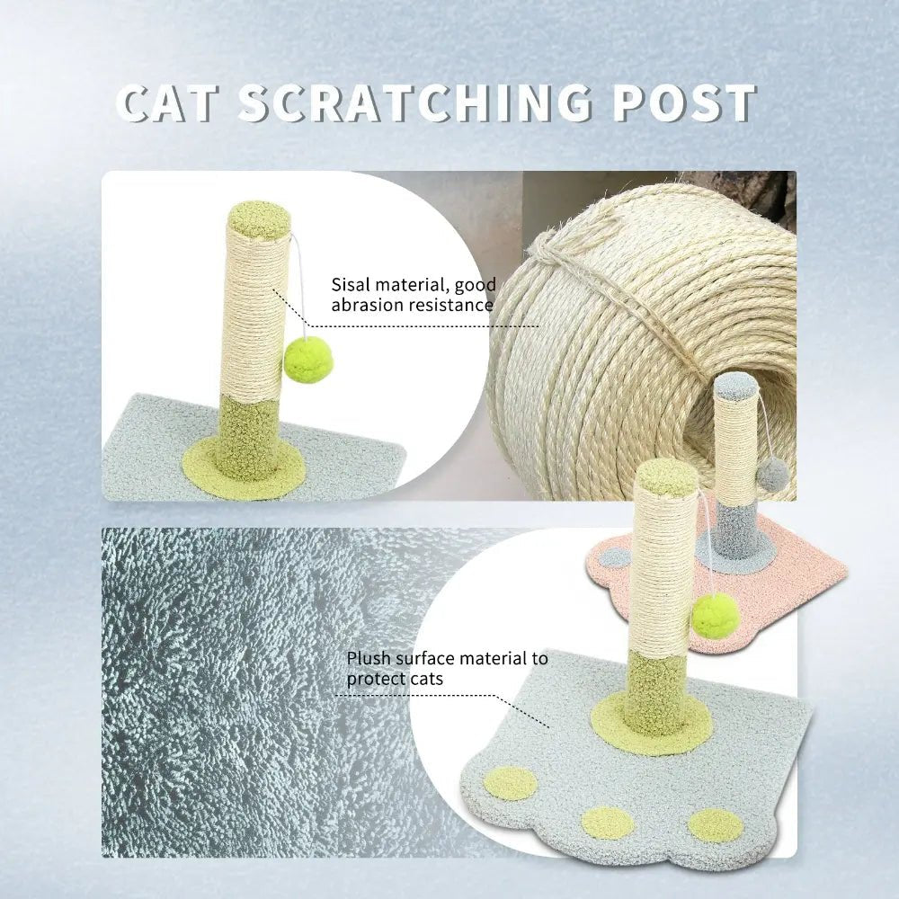 EliteClaw™ | Modern Paw - Print Scratching Column for Active Cats - Aura Pet Elite