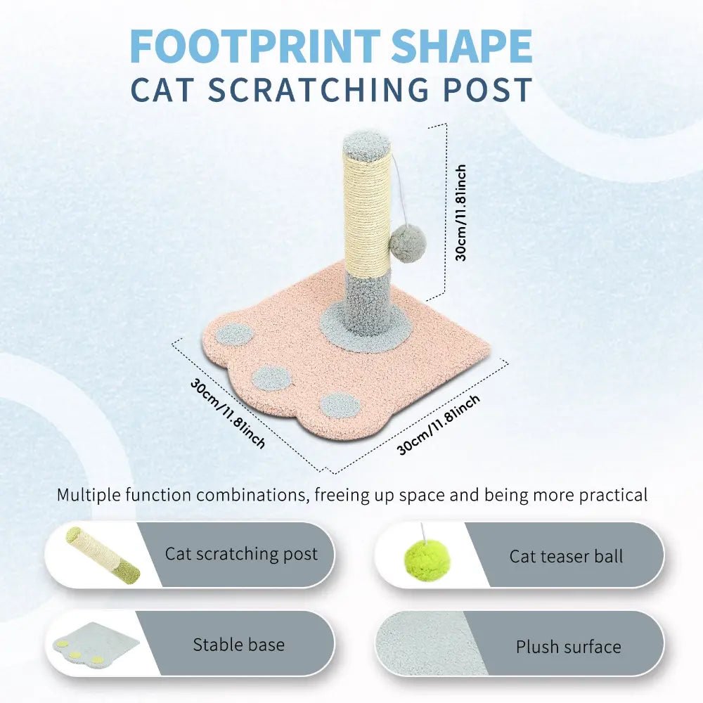 EliteClaw™ | Modern Paw - Print Scratching Column for Active Cats - Aura Pet Elite