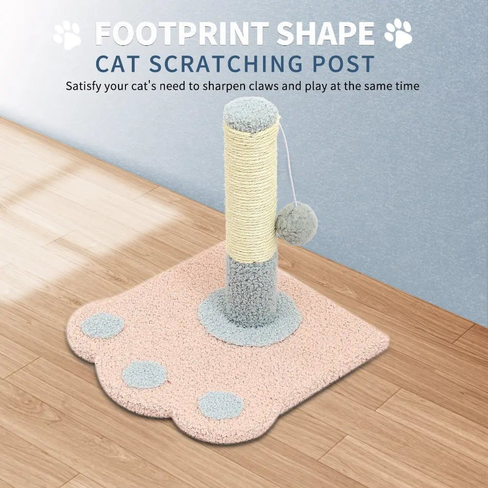 EliteClaw™ | Modern Paw - Print Scratching Column for Active Cats - Aura Pet Elite
