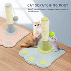 EliteClaw™ | Modern Paw - Print Scratching Column for Active Cats - Aura Pet Elite