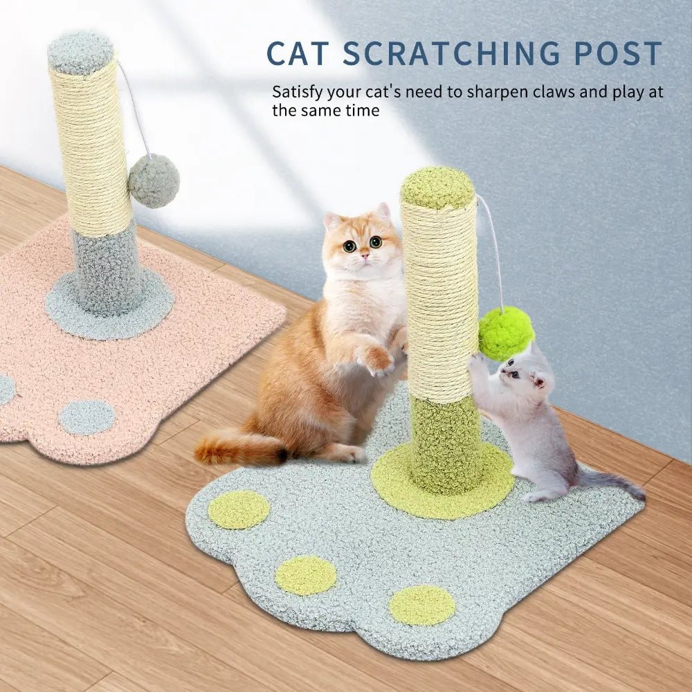 EliteClaw™ | Modern Paw - Print Scratching Column for Active Cats - Aura Pet Elite