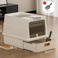 EliteClean™ | Fully Enclosed UV - C Sanitizing Litter Station - Odor Control Edition - Aura Pet Elite
