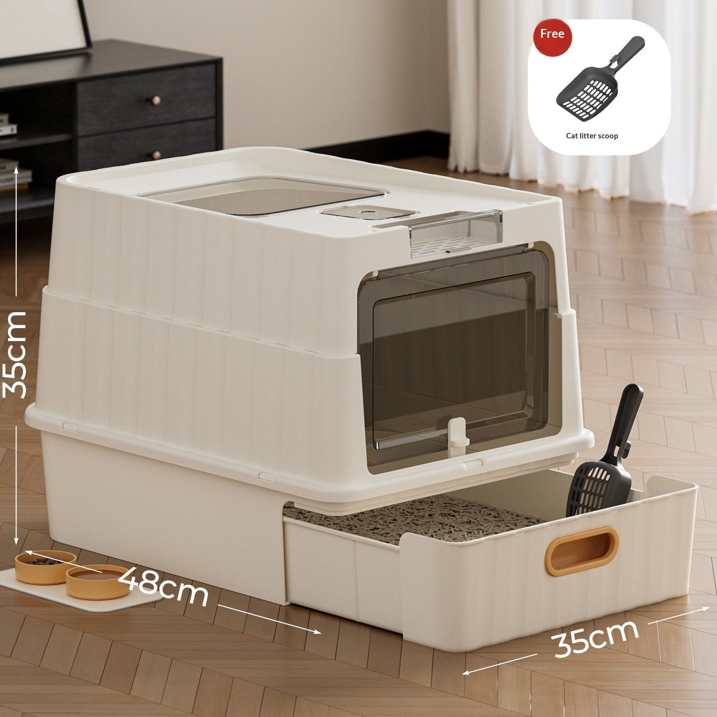 EliteClean™ | Fully Enclosed UV - C Sanitizing Litter Station - Odor Control Edition - Aura Pet Elite